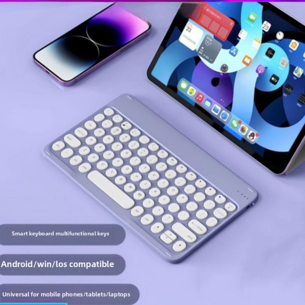 Bluetooth-клавиатура с круглыми клавишами, беспроводная клавиатура для планшета/телефона Apple/Huawei 10 keyboard чёрный
Bluetooth-клавиатура с круглыми клавишами, беспроводная клавиатура для планшета/телефона Apple/Huawei 10 keyboard чёрный