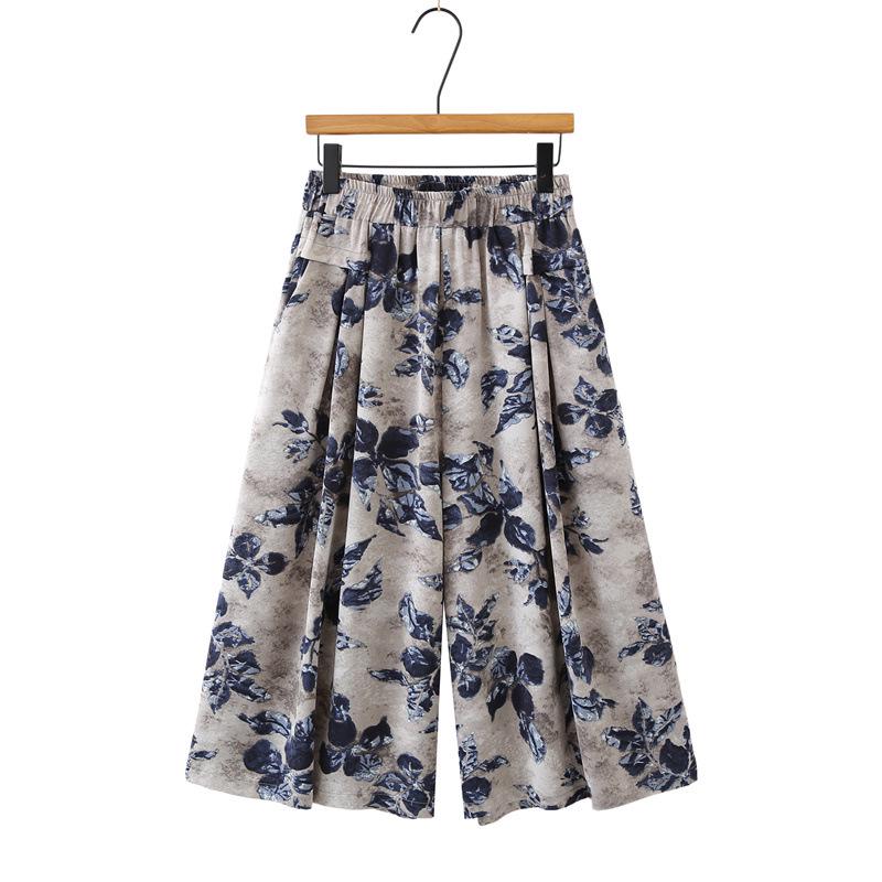 2026 Spring/Summer Plus Size High-Waisted Floral Skort - Elastic Waist Slimming Wide-Leg Cropped Pants Skirt for Women 2XL
2026 Spring/Summer Plus Size High-Waisted Floral Skort - Elastic Waist Slimming Wide-Leg Cropped Pants Skirt for Women 2XL