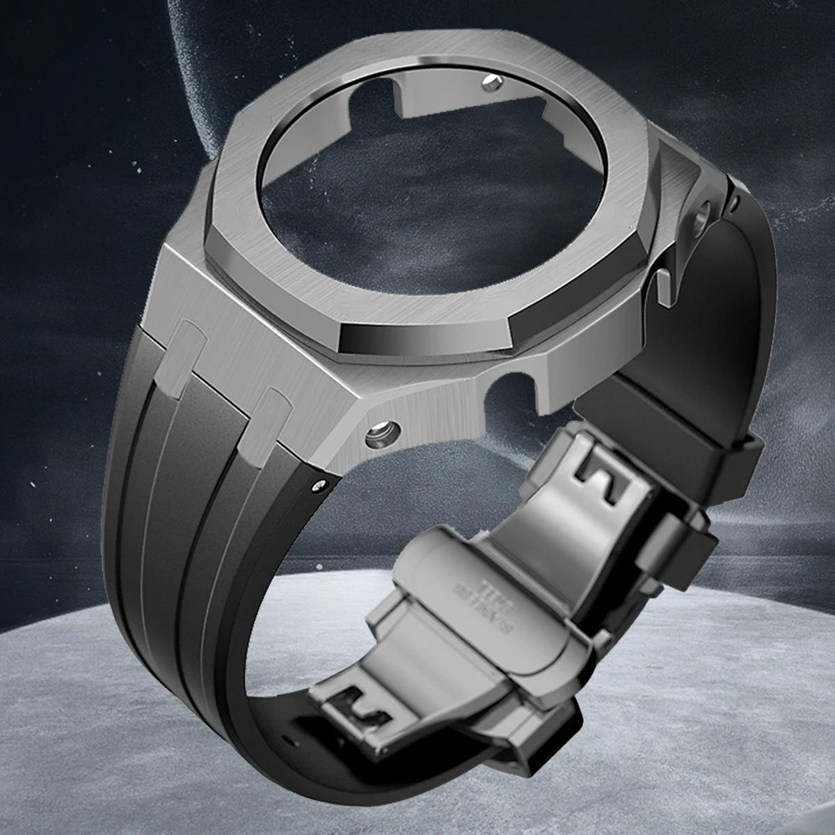 Мод-комплект Gen4 для GA2100 Металевий безель Casioak Модифікація GEN4 Покоління Гумовий корпус годинника Ремінець з нержавіючої сталі GA 2100/2110 GAB2100
Мод-комплект Gen4 для GA2100 Металевий безель Casioak Модифікація GEN4 Покоління Гумовий корпус годинника Ремінець з нержавіючої сталі GA 2100/2110 GAB2100