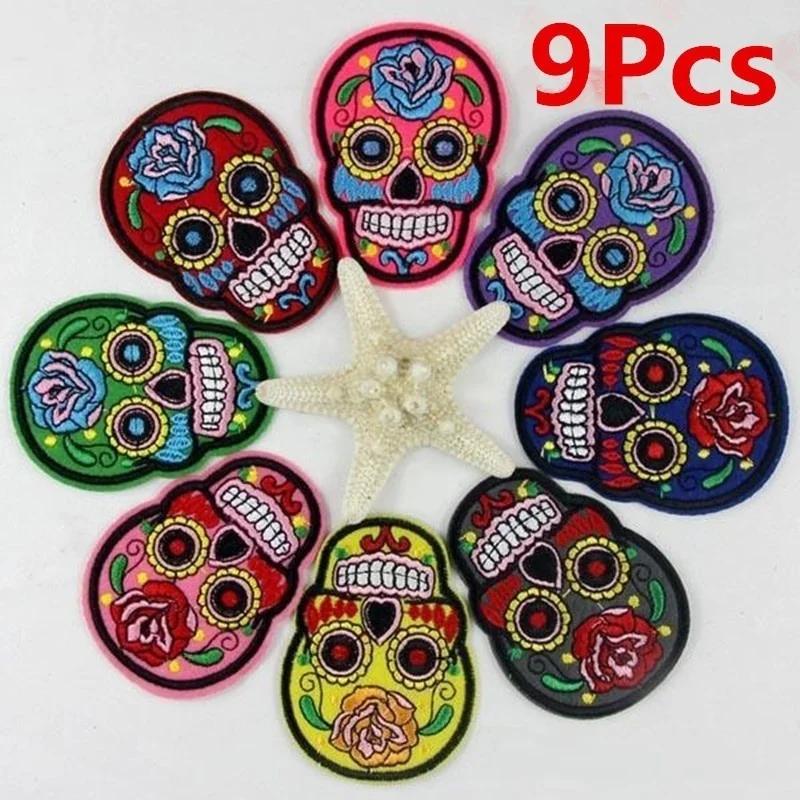 9Pcs/set of DIY Multicolor Skull Clothing Patch Fashion Jeans Embroidery Fabric Badges In Random Colors 5 Pcs
9Pcs/set of DIY Multicolor Skull Clothing Patch Fashion Jeans Embroidery Fabric Badges In Random Colors 5 Pcs