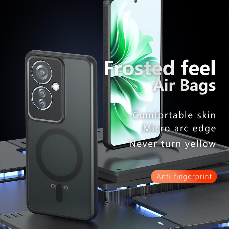 For Oppo Reno11 F 5G Case Compatible with MagSafe TPU+PC Matte Skin Touch Phone Cover As Shown A
For Oppo Reno11 F 5G Case Compatible with MagSafe TPU+PC Matte Skin Touch Phone Cover As Shown A