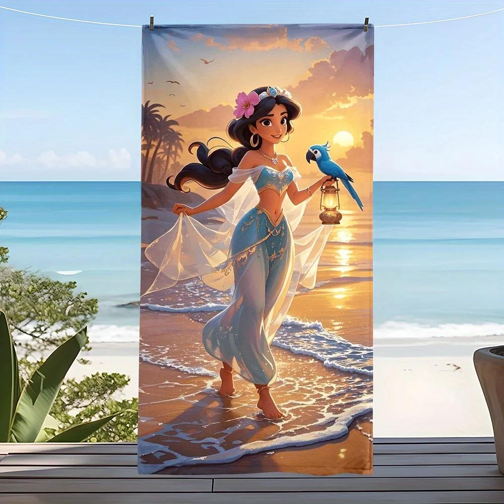 JIT Jasmine Aladdin Beach Towel 2D Single Print Enchanting Outdoor Accessory Pool Towel Soft Functional -Themed Attractive W30*H60(CM)
JIT Jasmine Aladdin Beach Towel 2D Single Print Enchanting Outdoor Accessory Pool Towel Soft Functional -Themed Attractive W30*H60(CM)