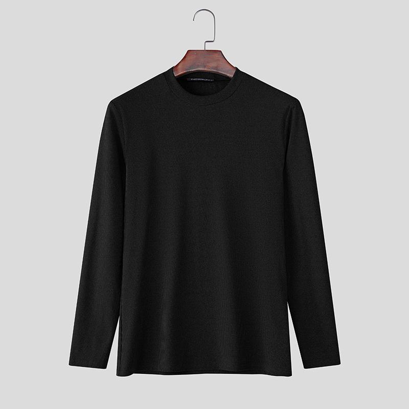 INCERUN Мужские топы с круглым вырезом и длинным рукавом, повседневные, облегающие, майки XL чёрный
INCERUN Мужские топы с круглым вырезом и длинным рукавом, повседневные, облегающие, майки XL чёрный