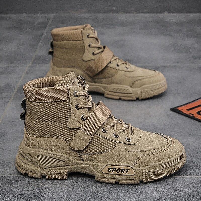 Чоловічі робочі черевики, комфортні черевики для пустелі, ретро-кежуал, високе взуття для чоловіків, круглі носки, нековзкі туристичні черевики Botas 39
Чоловічі робочі черевики, комфортні черевики для пустелі, ретро-кежуал, високе взуття для чоловіків, круглі носки, нековзкі туристичні черевики Botas 39
