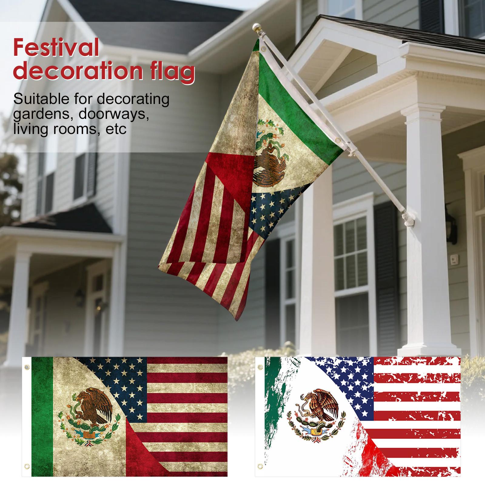 3x5 Feet America Mexico Friendship Flag - Color And Fade Proof - Canvas Header And Double Stitched - Friendship Forever US MX Flag With Brass Grommets One Size
3x5 Feet America Mexico Friendship Flag - Color And Fade Proof - Canvas Header And Double Stitched - Friendship Forever US MX Flag With Brass Grommets One Size