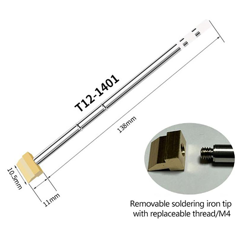 1Set T12 Soldering Iron Tips Rapid Heating Spatula Model 1401/1406 T12 Replacement Electric Soldering Iron Tips Welding Tools
1Set T12 Soldering Iron Tips Rapid Heating Spatula Model 1401/1406 T12 Replacement Electric Soldering Iron Tips Welding Tools