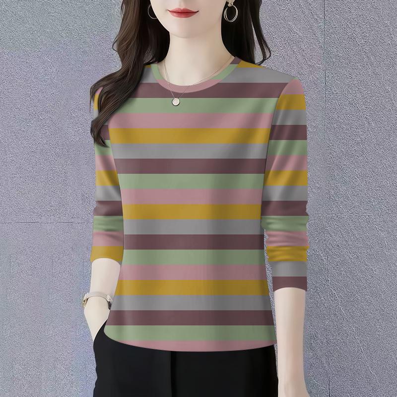 2026 Spring/Autumn Striped Long Sleeve Round Neck Women s Top XL (105-120 jin)
2026 Spring/Autumn Striped Long Sleeve Round Neck Women s Top XL (105-120 jin)