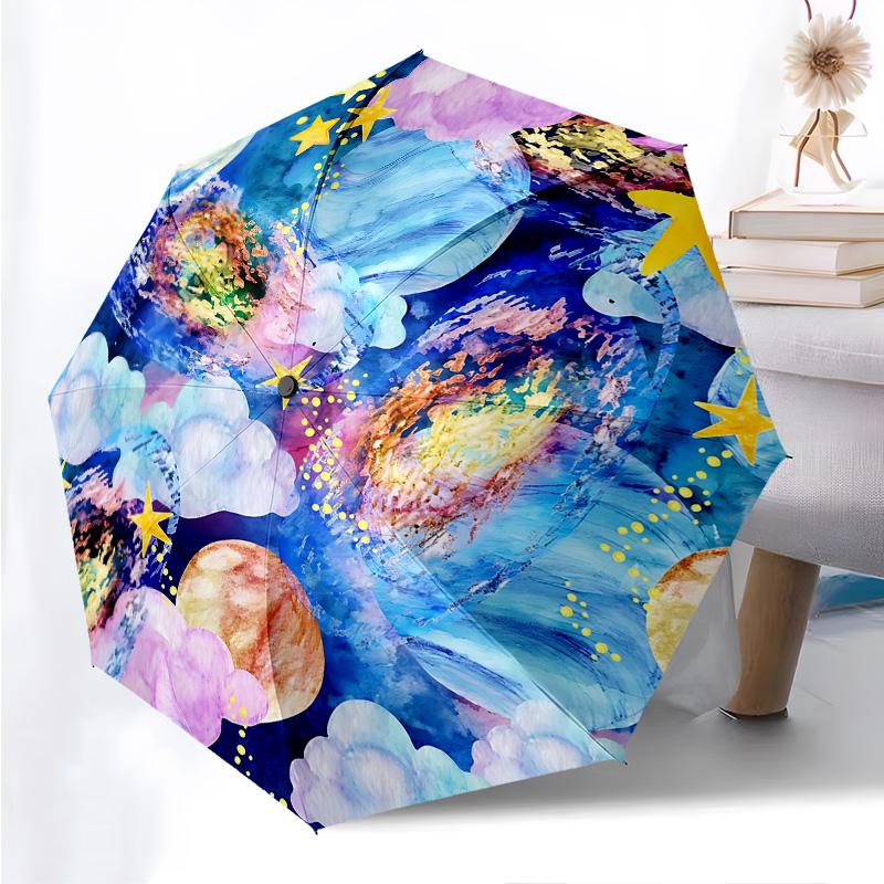 Moon Themed Folding Umbrella Fashion Auto-Open 8 Iron Ribs Plastic Handle Foldable Sunshade Perfect Christmas Gifts
Moon Themed Folding Umbrella Fashion Auto-Open 8 Iron Ribs Plastic Handle Foldable Sunshade Perfect Christmas Gifts