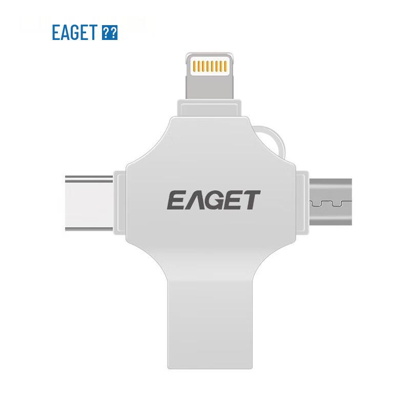 EAGET CF12 4-in-1 USB Flash Drive for iPhone, Android & PC
EAGET CF12 4-in-1 USB Flash Drive for iPhone, Android & PC