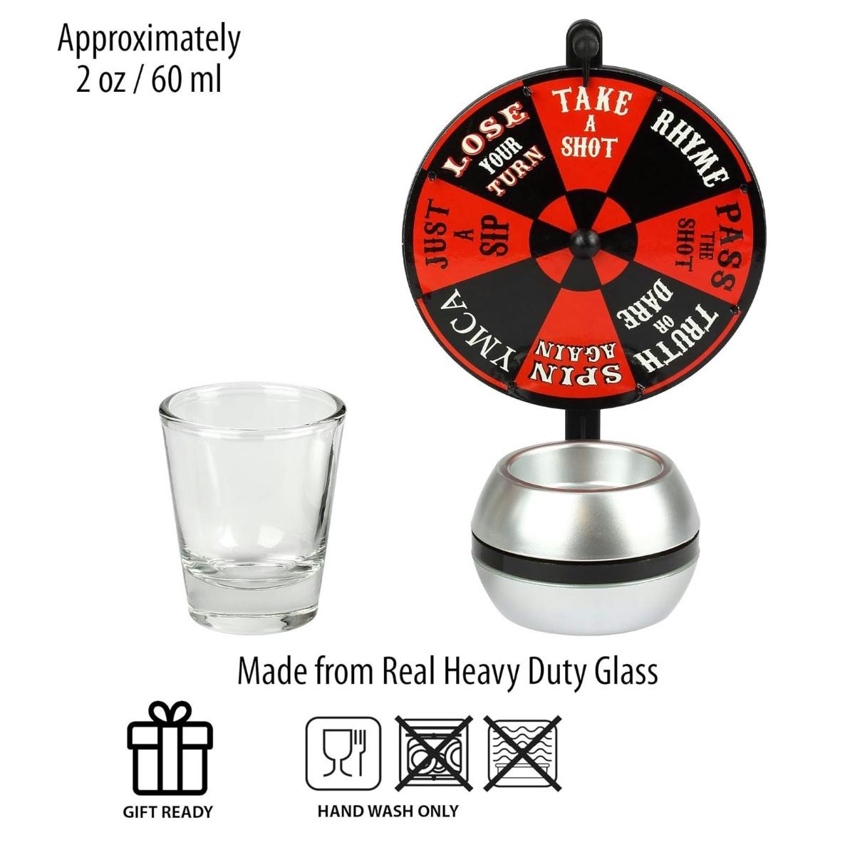 Spin The Wheel Shot Drinking Game- Fun Adult Party/College Shot Glass Spinner Toy for Home Entertaining, Parties, Tailgating
Spin The Wheel Shot Drinking Game- Fun Adult Party/College Shot Glass Spinner Toy for Home Entertaining, Parties, Tailgating
