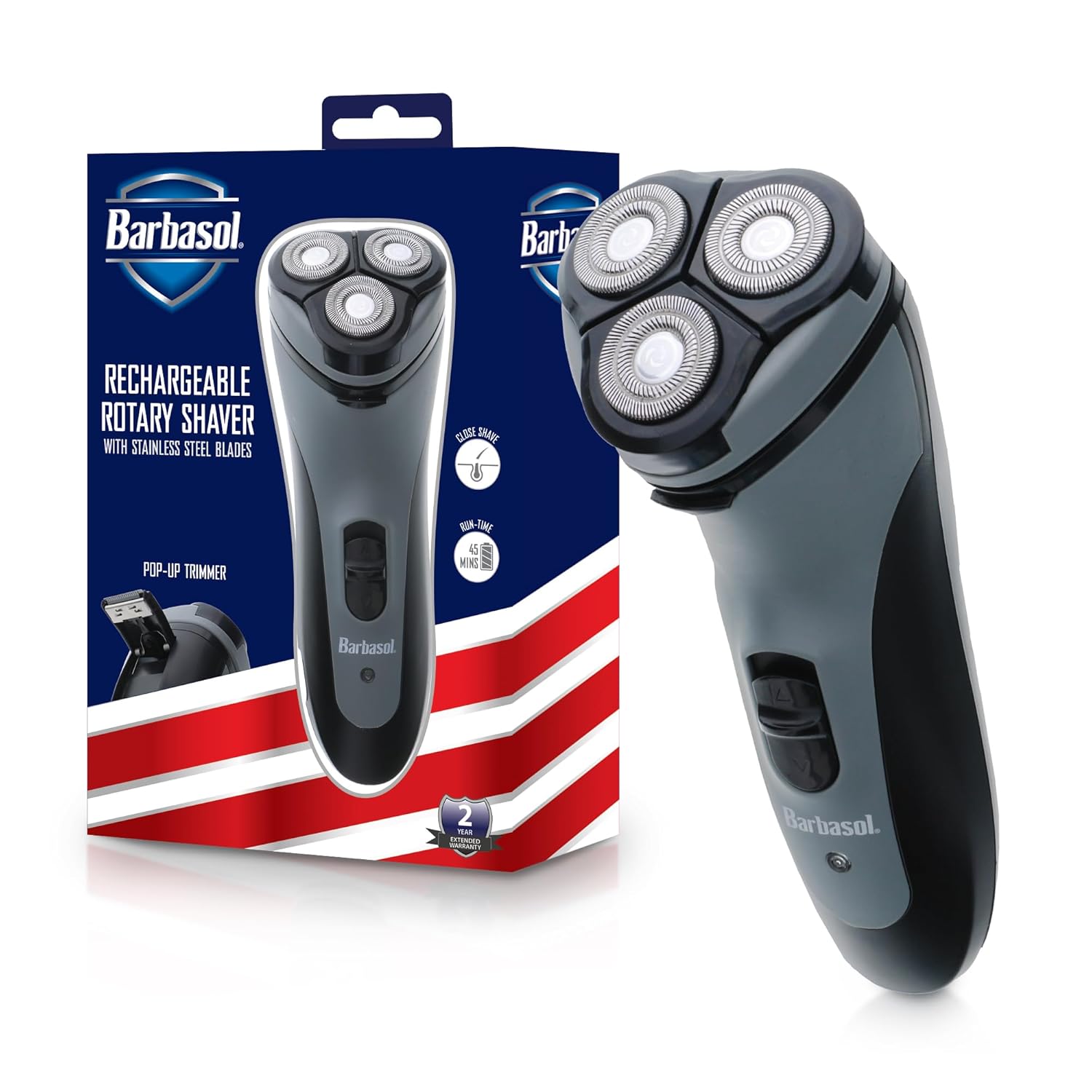 Shaver, Rechargeable Electric Rotary Shaver with Stainless Steel Blades, Pop-Up Trimmer, Wireless Cordless Elect United States
Shaver, Rechargeable Electric Rotary Shaver with Stainless Steel Blades, Pop-Up Trimmer, Wireless Cordless Elect United States