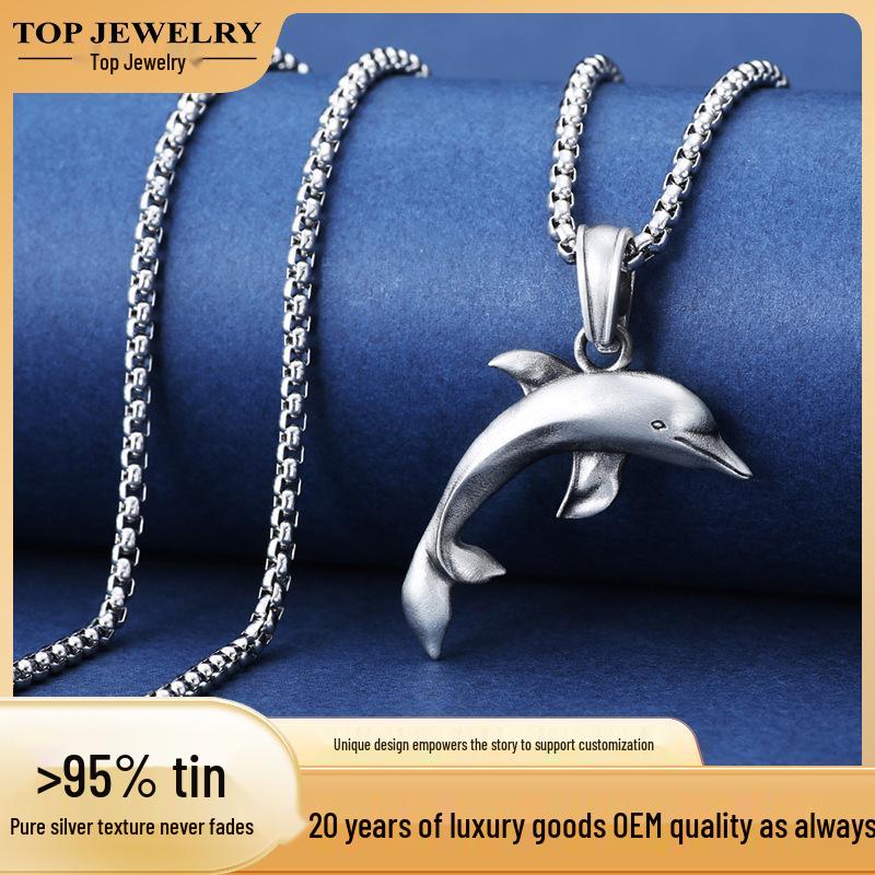 Men s Hip Hop Dolphin Pendant Necklace - Stainless Steel Animal Sweater Chain Jewelry чёрный
Men s Hip Hop Dolphin Pendant Necklace - Stainless Steel Animal Sweater Chain Jewelry чёрный