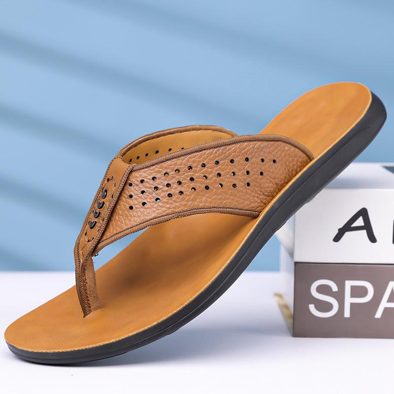 Summer sandals men s 2025 new versatile flip-flops casual beach shoes breathable first layer cowhide non-slip slippers 44
Summer sandals men s 2025 new versatile flip-flops casual beach shoes breathable first layer cowhide non-slip slippers 44