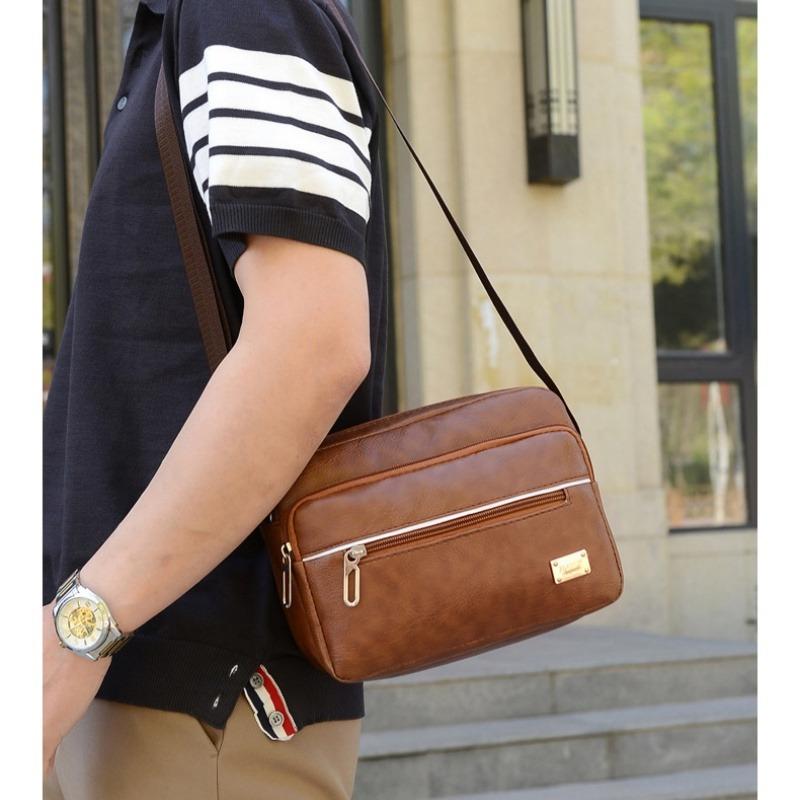 Men Crossbody Messenger Bags Multi-function Business Casual Handbag For Male PU Large Capacity Single Shoulder Bag
Men Crossbody Messenger Bags Multi-function Business Casual Handbag For Male PU Large Capacity Single Shoulder Bag