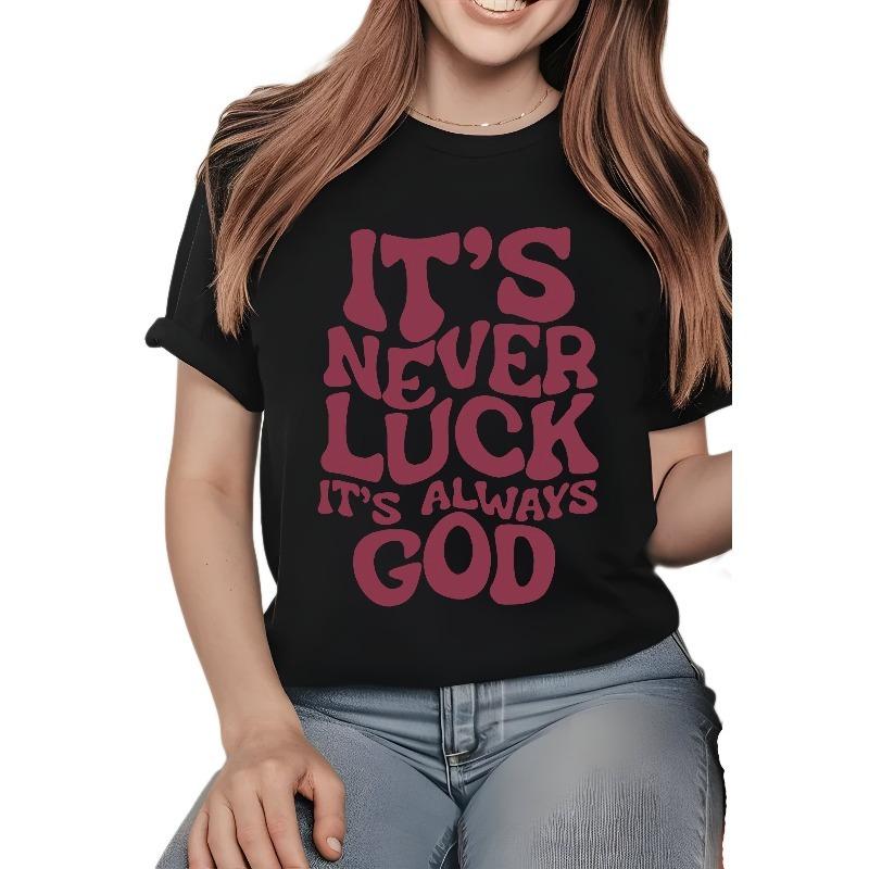European Size It s always god TShirt For Women Casual Short Sleeve Tee 1 Pcs 100% Heavy - Comfortable Crew Neck, Soft Adorable Tees Tops 4XL чорний
European Size It s always god TShirt For Women Casual Short Sleeve Tee 1 Pcs 100% Heavy - Comfortable Crew Neck, Soft Adorable Tees Tops 4XL чорний