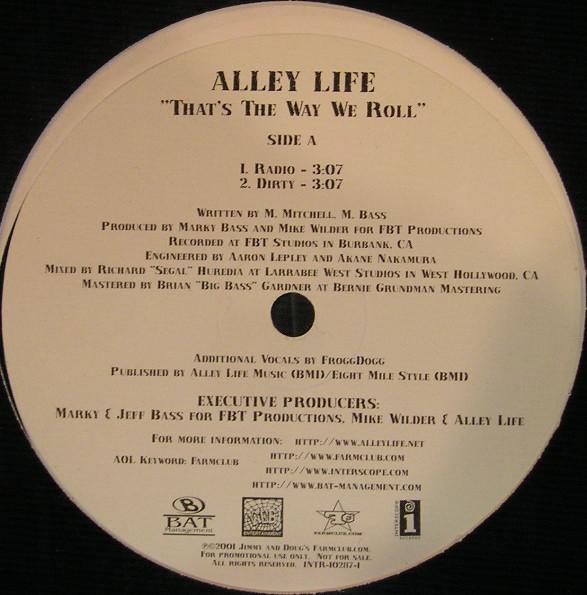12inch Record ALLEY LIFE - That s The Way We Roll INTR102871 Interscope Reco 2001 US Rap & Hip-Hop/R&B Used
12inch Record ALLEY LIFE - That s The Way We Roll INTR102871 Interscope Reco 2001 US Rap & Hip-Hop/R&B Used