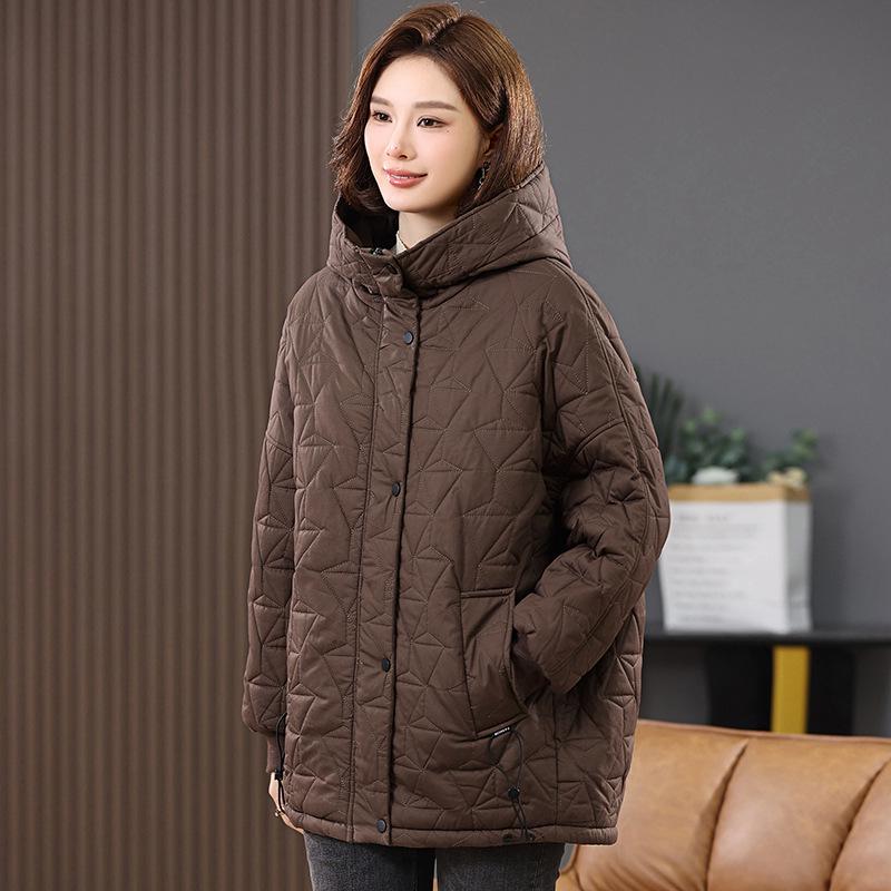 Women s 2024 Winter Hooded Cotton Jacket - Mid-Length, Loose Fit, Plus Size, Casual Warm Coat for Middle-Aged Moms XL (suggested for 151-162 jin)
Women s 2024 Winter Hooded Cotton Jacket - Mid-Length, Loose Fit, Plus Size, Casual Warm Coat for Middle-Aged Moms XL (suggested for 151-162 jin)