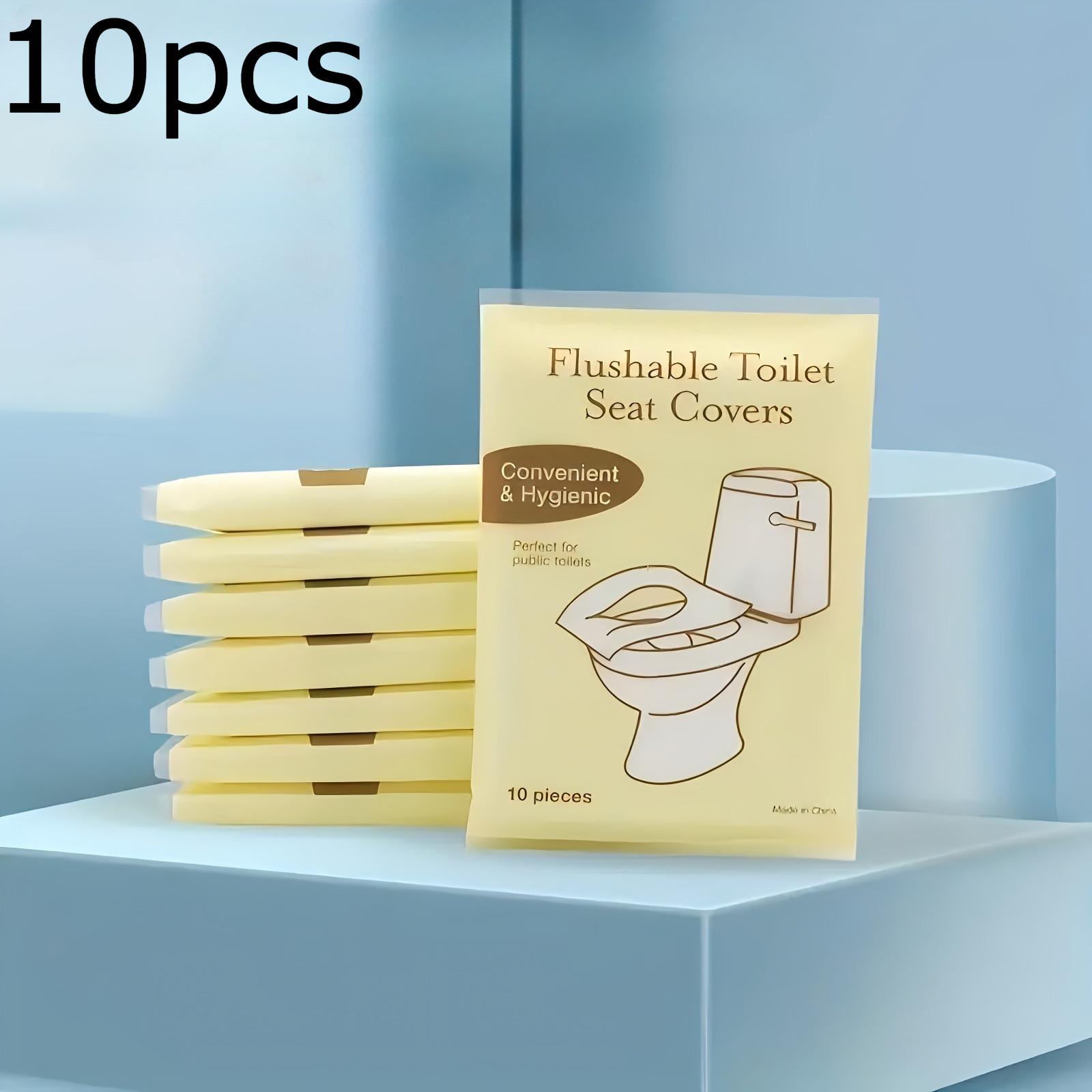 10/20/30pcs Flushable Toilet Seat Covers - Individually Wrapped Portable Toilet Seat Protectors, Large Fit for Travel, Hotels
10/20/30pcs Flushable Toilet Seat Covers - Individually Wrapped Portable Toilet Seat Protectors, Large Fit for Travel, Hotels