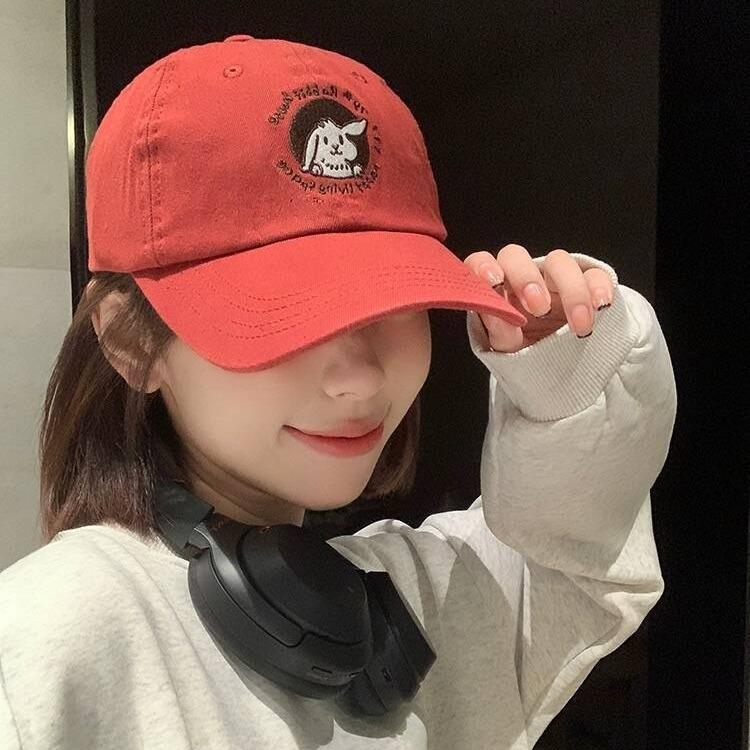 Hat female sweet cute rabbit embroidered baseball cap couple street Korean version couple versatile soft top cap summer
Hat female sweet cute rabbit embroidered baseball cap couple street Korean version couple versatile soft top cap summer