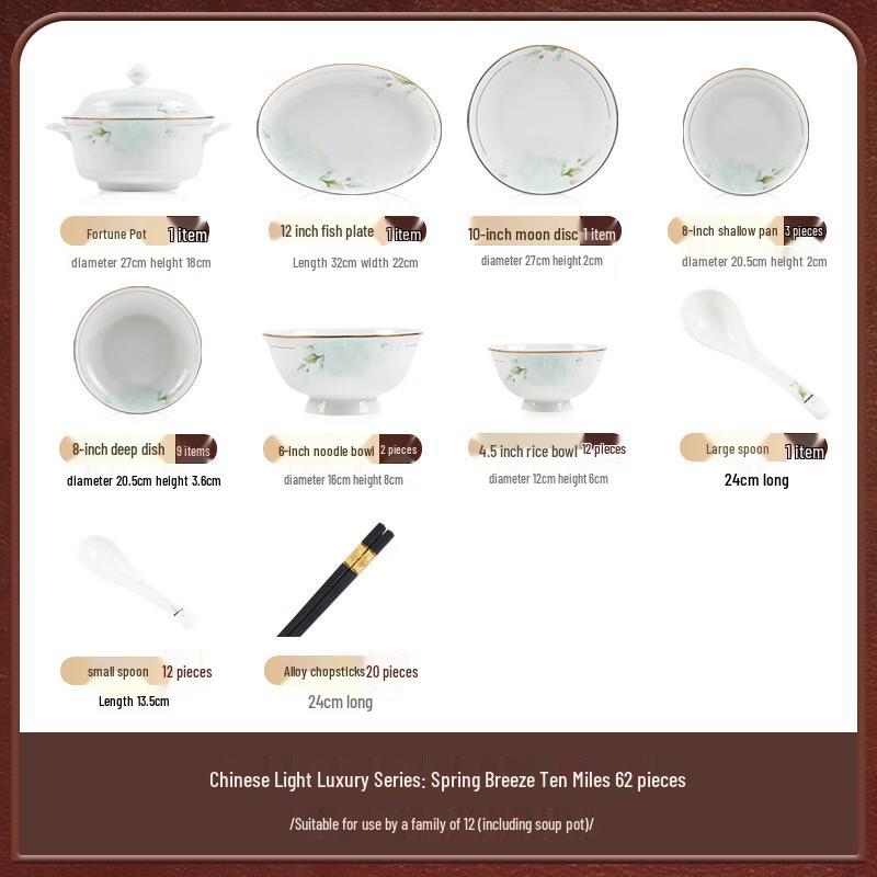 MODLANCA Light Luxury Jingdezhen Ceramic Dinnerware Gift Set
MODLANCA Light Luxury Jingdezhen Ceramic Dinnerware Gift Set