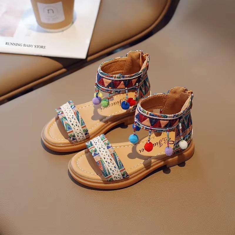 Girl s Sandals Bohemia Style Tassel Pompom Children Summer Shoes Traditional National Characteristics Baby Girl Sandals I04142 23 зелений
Girl s Sandals Bohemia Style Tassel Pompom Children Summer Shoes Traditional National Characteristics Baby Girl Sandals I04142 23 зелений