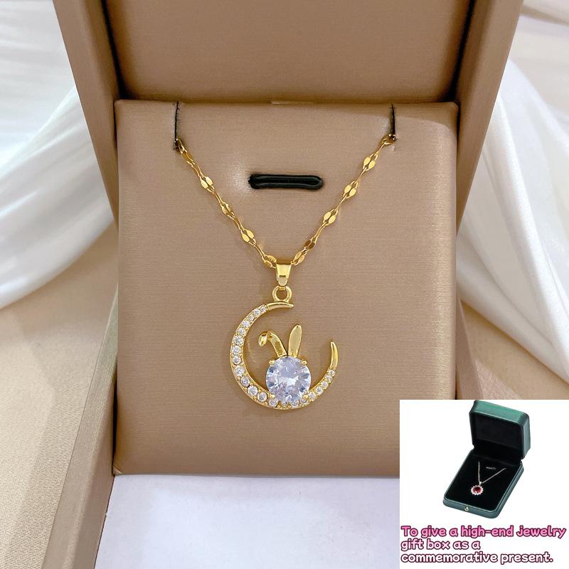 Moon Rabbit Full Diamond Luxury Cross-border Banquet Wedding Necklace Female Internet celebrity Versatile Collarbone Chain
Moon Rabbit Full Diamond Luxury Cross-border Banquet Wedding Necklace Female Internet celebrity Versatile Collarbone Chain