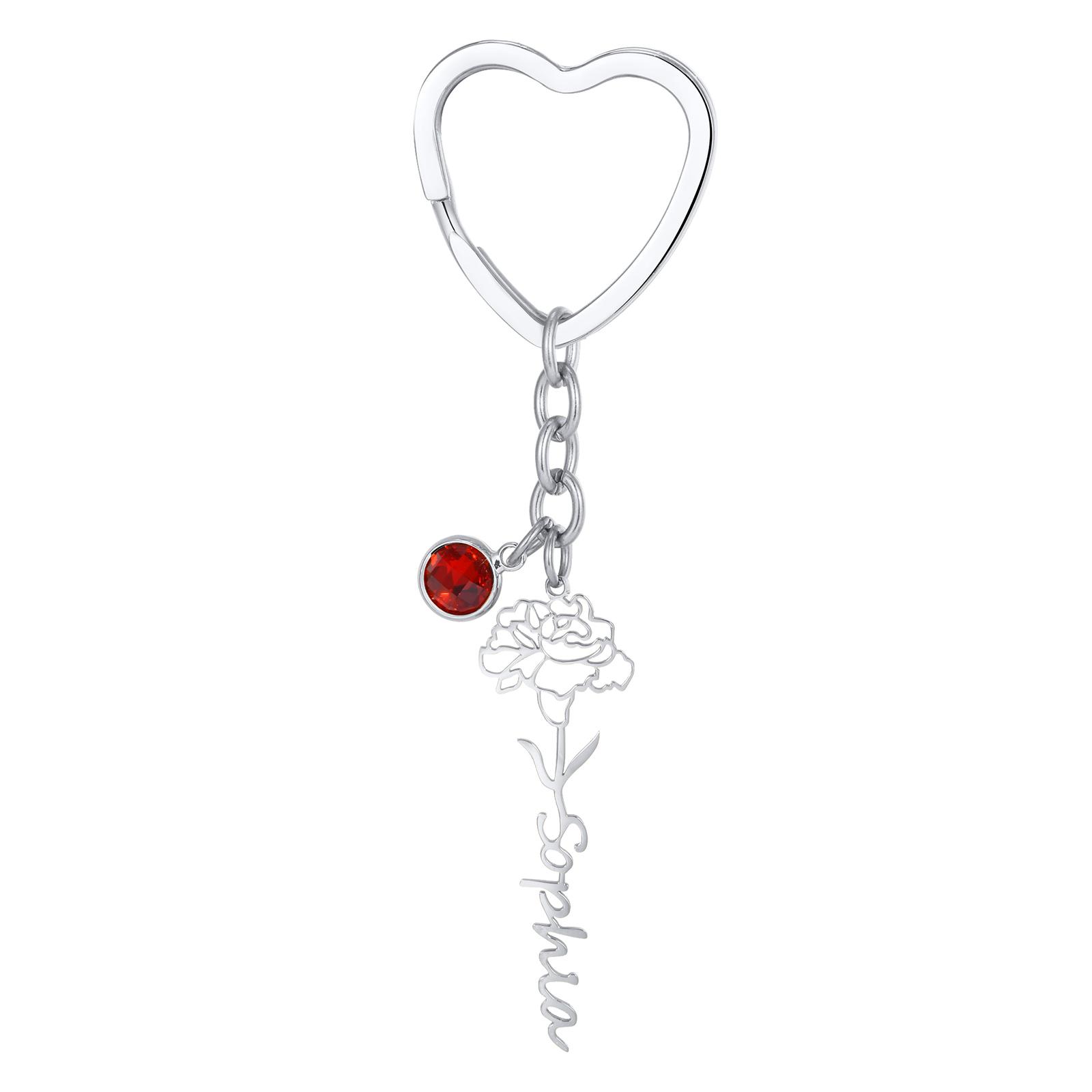 Full Light Birthday Flower Keychain Name Customized For Women Girls,Stainless Steel Key Ring Cute Sweet Key Chains DIY Jewelry
Full Light Birthday Flower Keychain Name Customized For Women Girls,Stainless Steel Key Ring Cute Sweet Key Chains DIY Jewelry