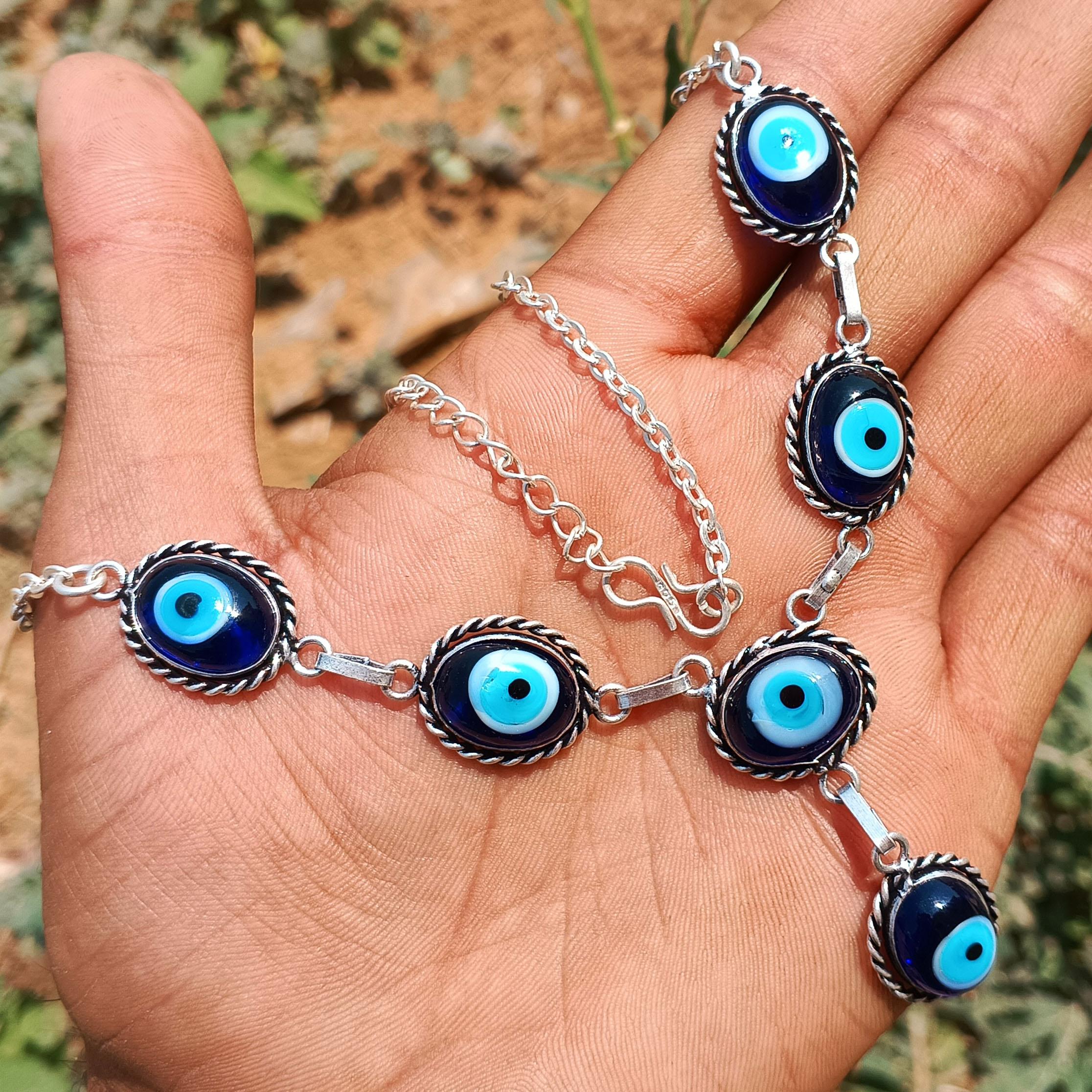 Protective Evil Eye Gemstone 925 Sterling Silver Plated Unisex 1 PC Fashion Necklace Jewelry For Gift M синій
Protective Evil Eye Gemstone 925 Sterling Silver Plated Unisex 1 PC Fashion Necklace Jewelry For Gift M синій
