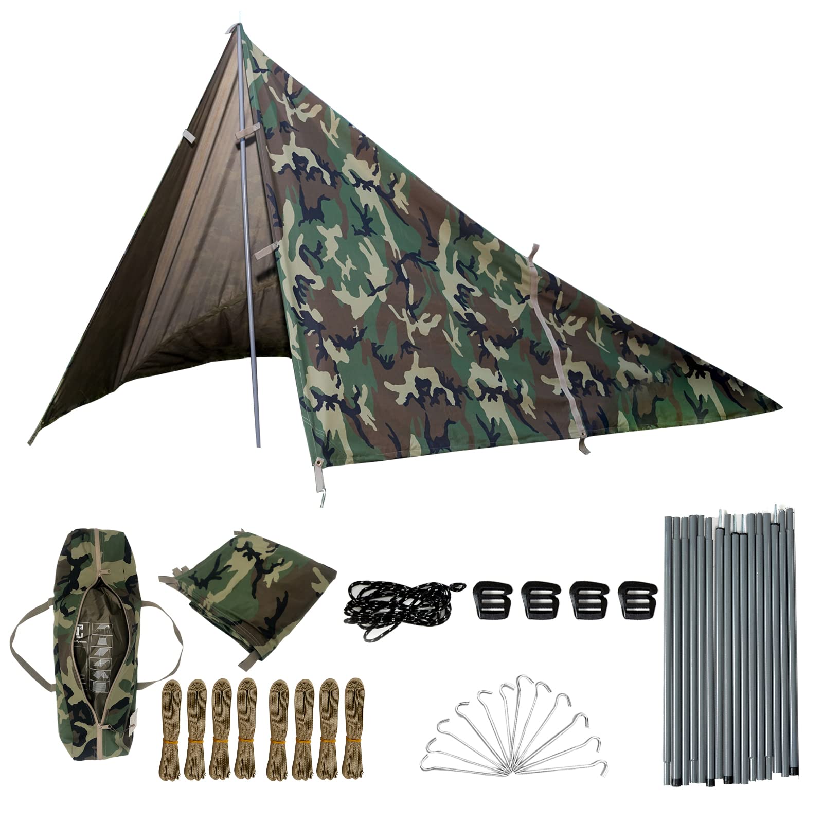 AKmax Military Tarp Survival Shelter Tent Lightweight Bushcraft Fly By Bee Cover Rain and Sun Woodland
AKmax Military Tarp Survival Shelter Tent Lightweight Bushcraft Fly By Bee Cover Rain and Sun Woodland