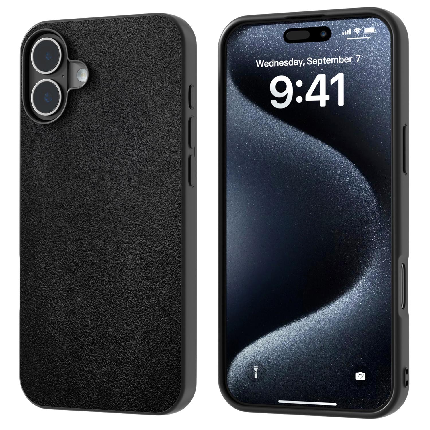 For iPhone 16 Case PU Leather Coated TPU+PC Phone Cover with Black Edge F
For iPhone 16 Case PU Leather Coated TPU+PC Phone Cover with Black Edge F