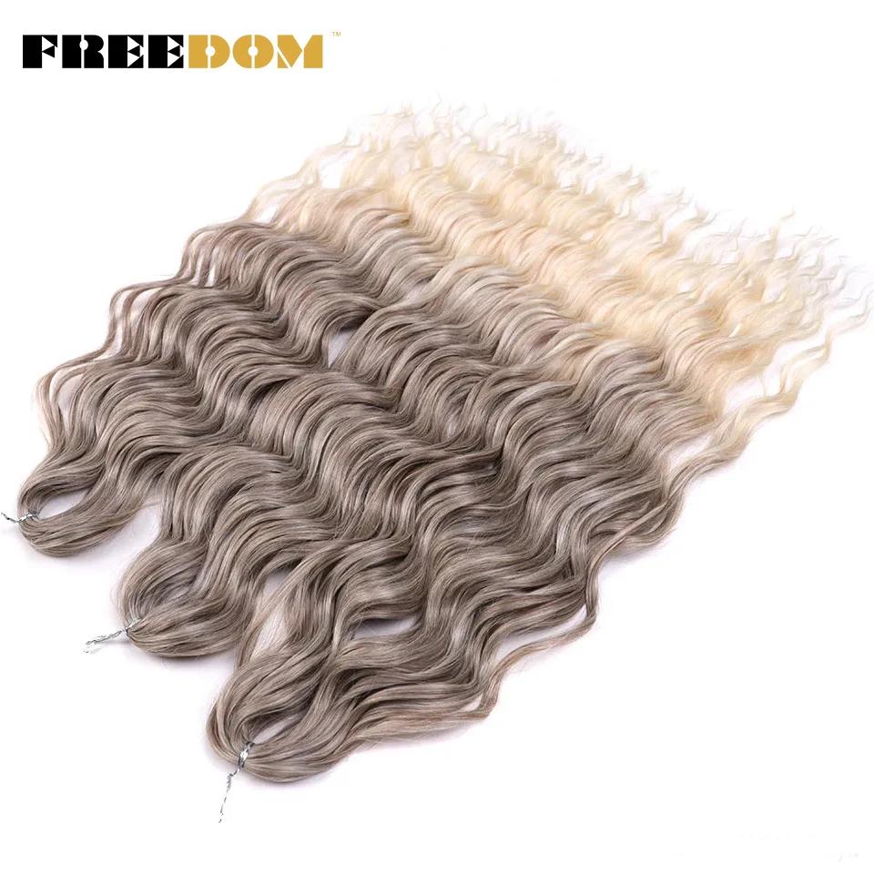 FREEDOM Synthetic Braiding Hair Extensions Natural Curly Wavy 24inch Water Wave Braid Hair Ombre Blonde Brown Twist Crochet Hair (as the picture,24inches-60cm)
FREEDOM Synthetic Braiding Hair Extensions Natural Curly Wavy 24inch Water Wave Braid Hair Ombre Blonde Brown Twist Crochet Hair (as the picture,24inches-60cm)