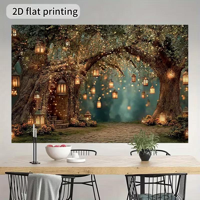 2D Enchanted Forest Photography Backdrop Fairy Lights Lantern Tree Background 47.2x31.5inch/120*80cm
2D Enchanted Forest Photography Backdrop Fairy Lights Lantern Tree Background 47.2x31.5inch/120*80cm