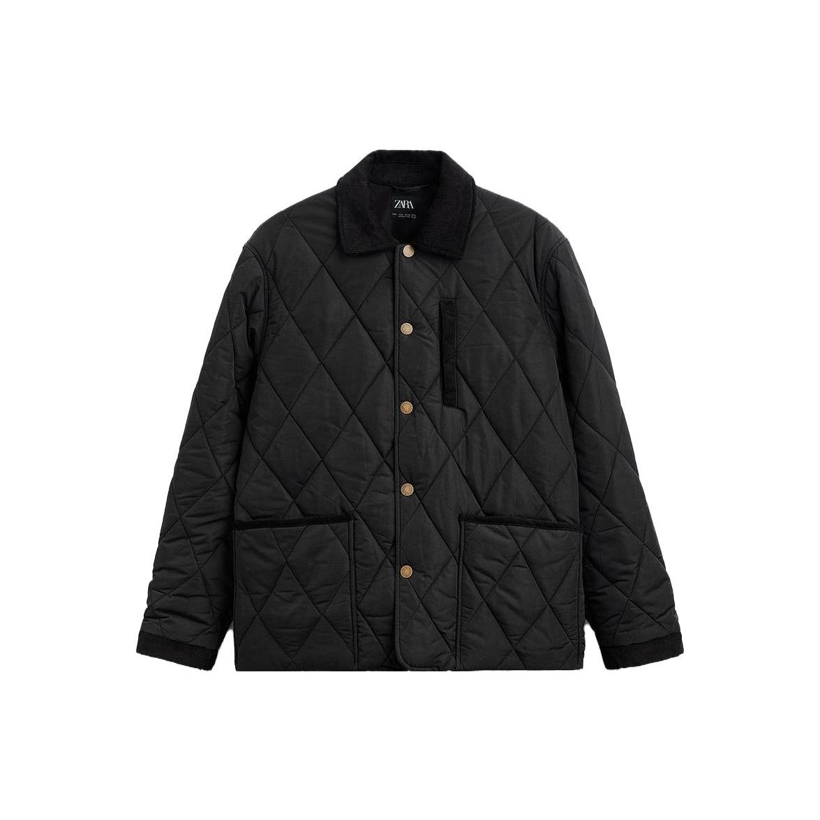Zara Stand Collar Thick Casual Jacket Men jackets Black 03286301800-33 L 
Zara Stand Collar Thick Casual Jacket Men jackets Black 03286301800-33 L