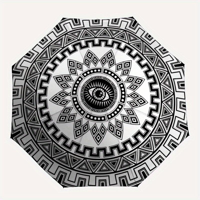1pc Mandala Pattern Automatic Folding Umbrella, Portable & Foldable Design with 8 Ribs, Casual Outdoor Accessory Halloween and Christmas gif
1pc Mandala Pattern Automatic Folding Umbrella, Portable & Foldable Design with 8 Ribs, Casual Outdoor Accessory Halloween and Christmas gif