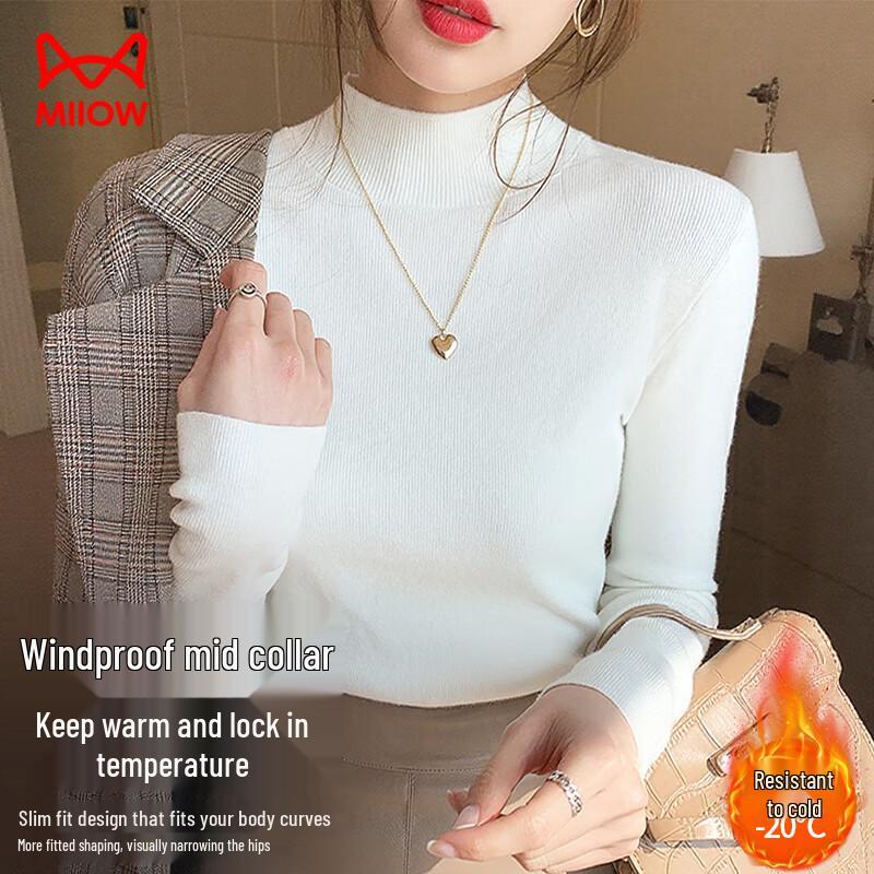 MaoRen Women s Autumn/Winter Knit Base Layer Top One Size (Fits 88-132 lbs)
MaoRen Women s Autumn/Winter Knit Base Layer Top One Size (Fits 88-132 lbs)