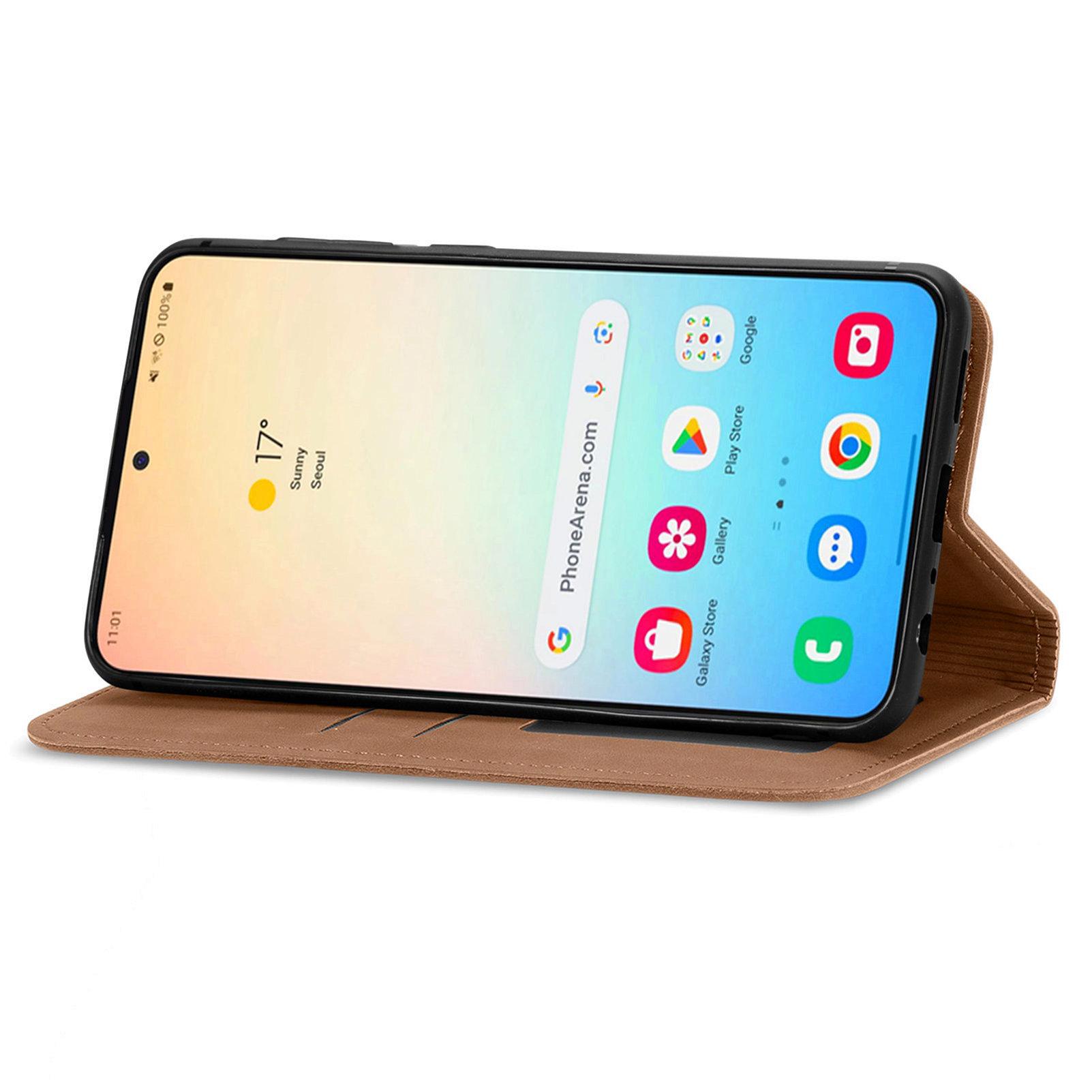 For Samsung Galaxy S24+ Cell Phone Cases Skin-touch Leather Magnetic Adsorption Cover Brown
For Samsung Galaxy S24+ Cell Phone Cases Skin-touch Leather Magnetic Adsorption Cover Brown