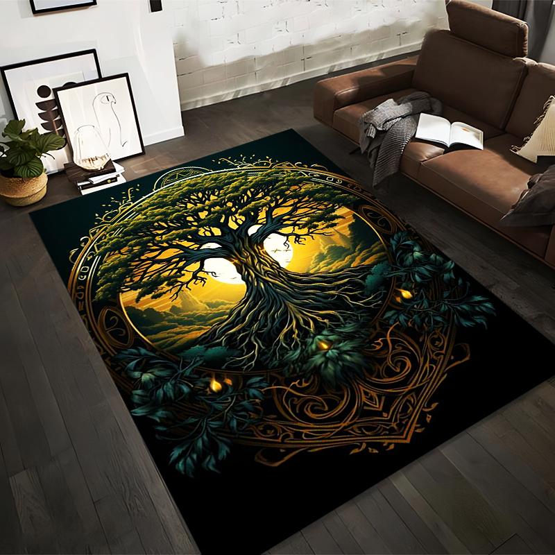 Tree of Life Carpet with Golden Glow and Nature Art Design Print Suitable for use as an anti-slip for living room bedroom sofas 40x60cm( 15x23in )
Tree of Life Carpet with Golden Glow and Nature Art Design Print Suitable for use as an anti-slip for living room bedroom sofas 40x60cm( 15x23in )