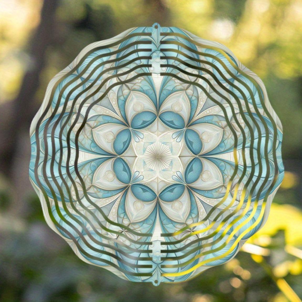 360 Degree Rotating Hook 10 Inch Hanging Wind Spinner with Mandala Flower Design for Garden Decor Spring Summer Outdoor Creative Gift 01A
360 Degree Rotating Hook 10 Inch Hanging Wind Spinner with Mandala Flower Design for Garden Decor Spring Summer Outdoor Creative Gift 01A