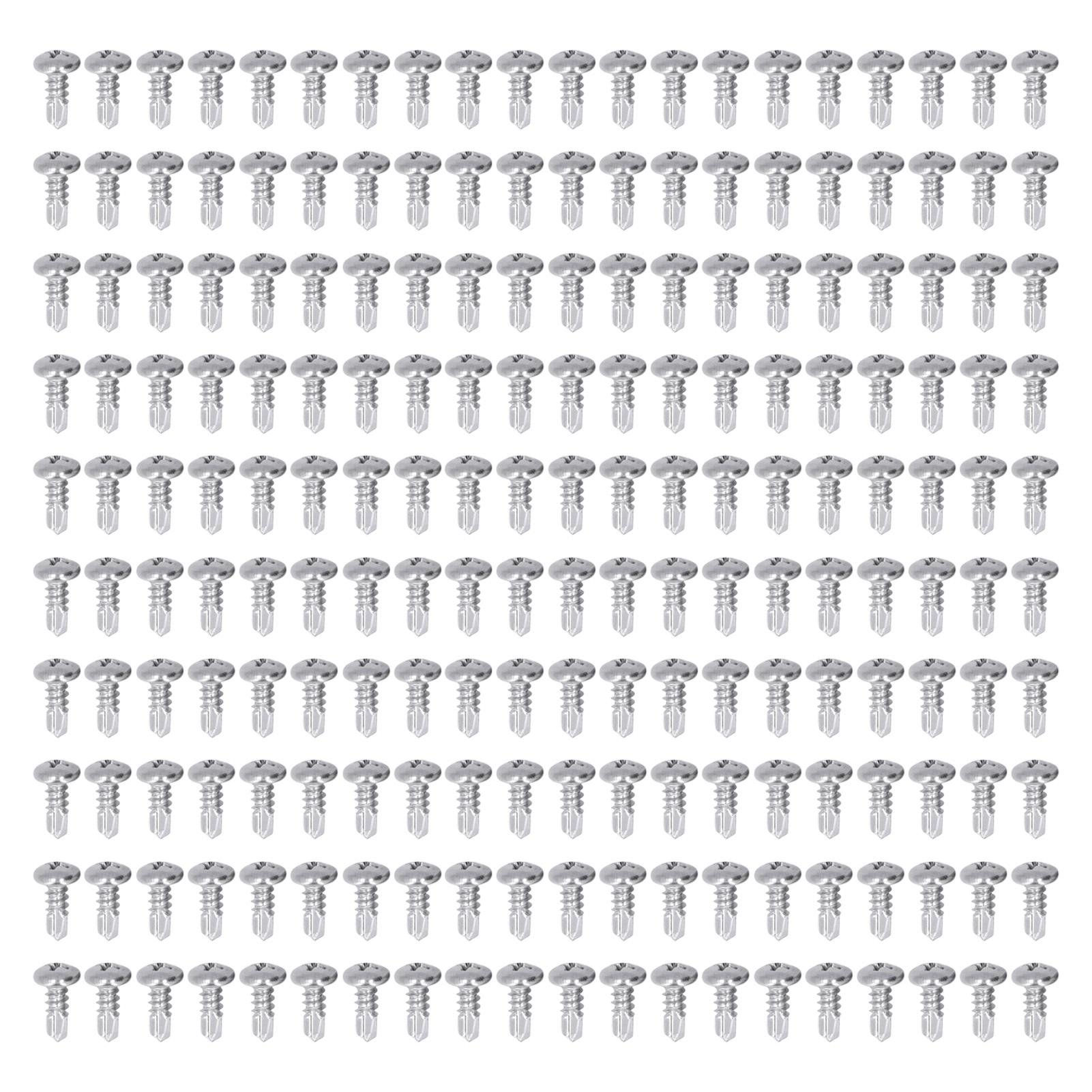 200Pcs Self Drilling Screw Stainless Steel Round Head M4.8x13 Fastener Accessory Set Kit
200Pcs Self Drilling Screw Stainless Steel Round Head M4.8x13 Fastener Accessory Set Kit