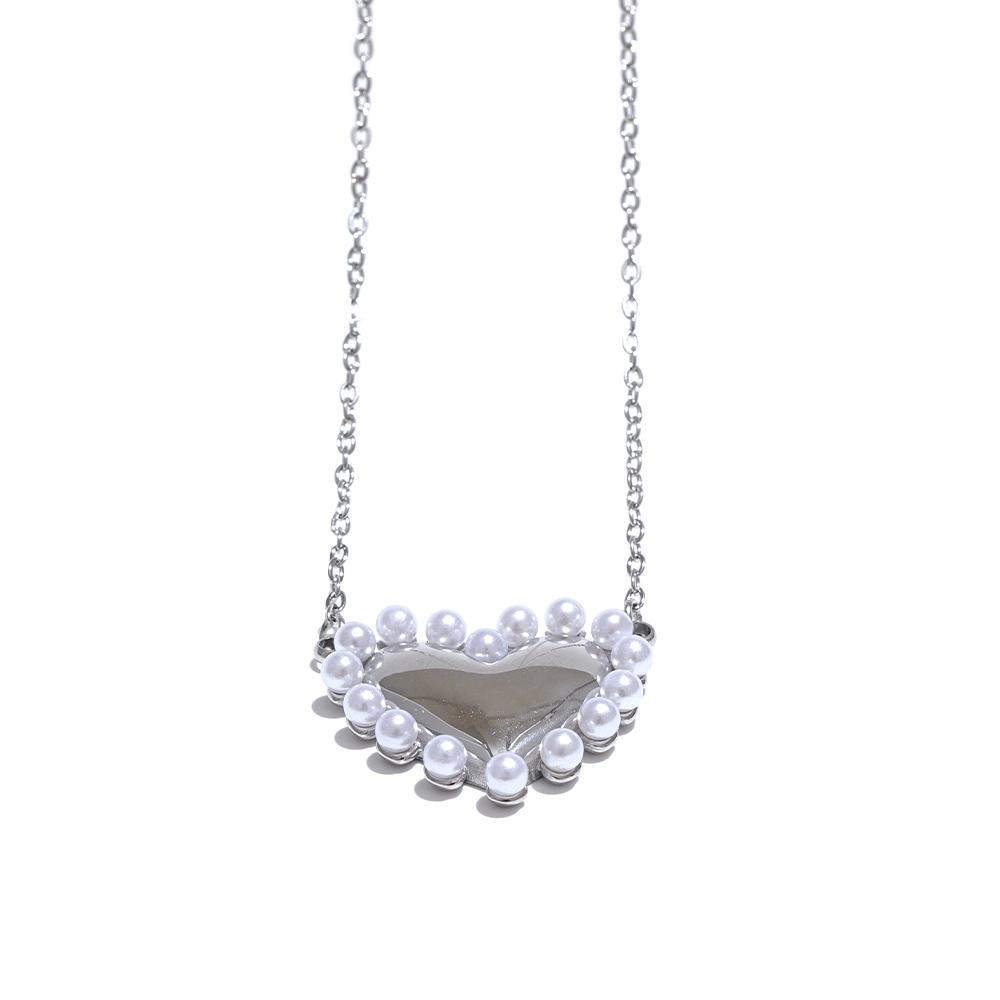 Yhpup Elegant Imitation Pearls Heart Love Popular Necklace Pendant Stainless Steel Romantic Collar Neck Jewelry Waterproof
Yhpup Elegant Imitation Pearls Heart Love Popular Necklace Pendant Stainless Steel Romantic Collar Neck Jewelry Waterproof