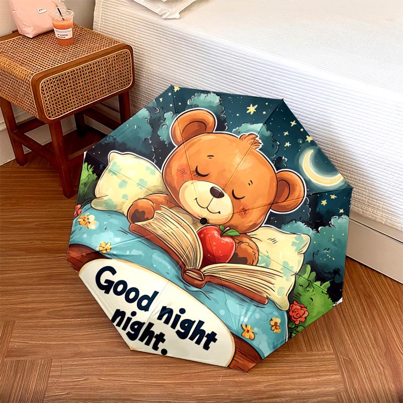 1 PC Automatic Folding Umbrella - Good Night Teddy Bear Pattern, Portable & Foldable Design with 8 Ribs, Christmas Birthday Gifts
1 PC Automatic Folding Umbrella - Good Night Teddy Bear Pattern, Portable & Foldable Design with 8 Ribs, Christmas Birthday Gifts