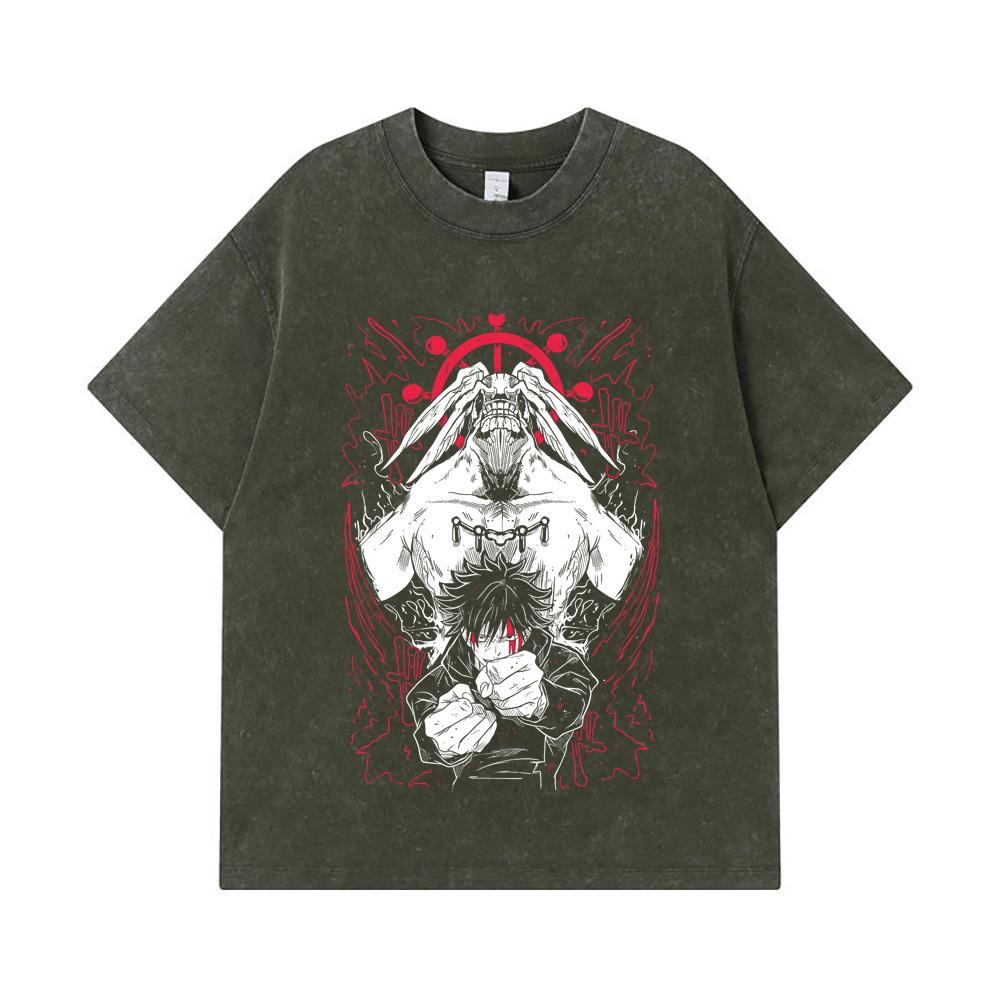 275 GSM Washed T-shirts 100% Cotton Jujutsu Kaisen V18 Mahoraga Print Unisex Heavy Cotton T Shirt S армия зеленый
275 GSM Washed T-shirts 100% Cotton Jujutsu Kaisen V18 Mahoraga Print Unisex Heavy Cotton T Shirt S армия зеленый