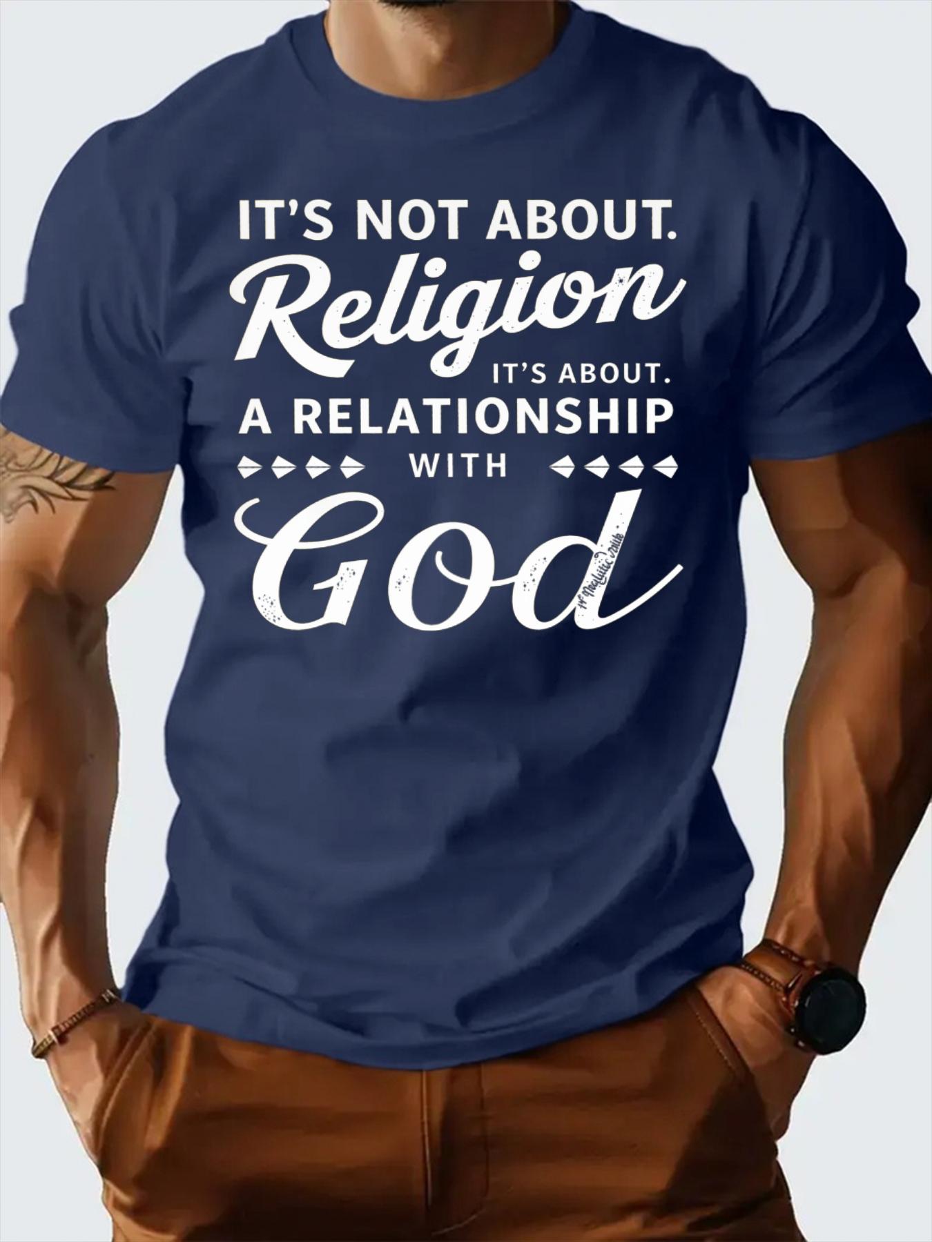 T Shirt for Man 100 Cotton Summer Religion God Print Casual Slim Fit Round Neck Short Sleeved Tshirt Top 4XL
T Shirt for Man 100 Cotton Summer Religion God Print Casual Slim Fit Round Neck Short Sleeved Tshirt Top 4XL