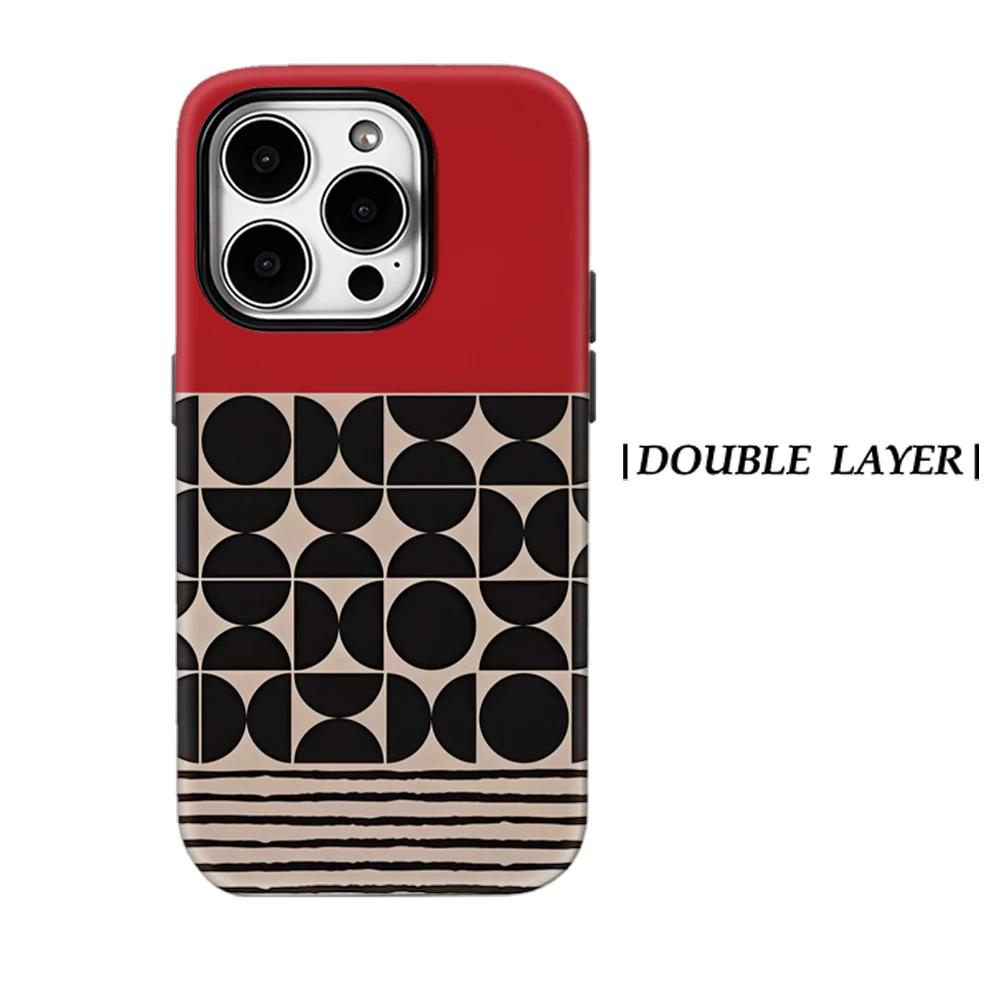 Geometric Red Phone Case for IPhone 17 16 15 14 13 Pro Max Plus for Magnetic Single Double-layer Tough Case IPHONE14PLUS
Geometric Red Phone Case for IPhone 17 16 15 14 13 Pro Max Plus for Magnetic Single Double-layer Tough Case IPHONE14PLUS