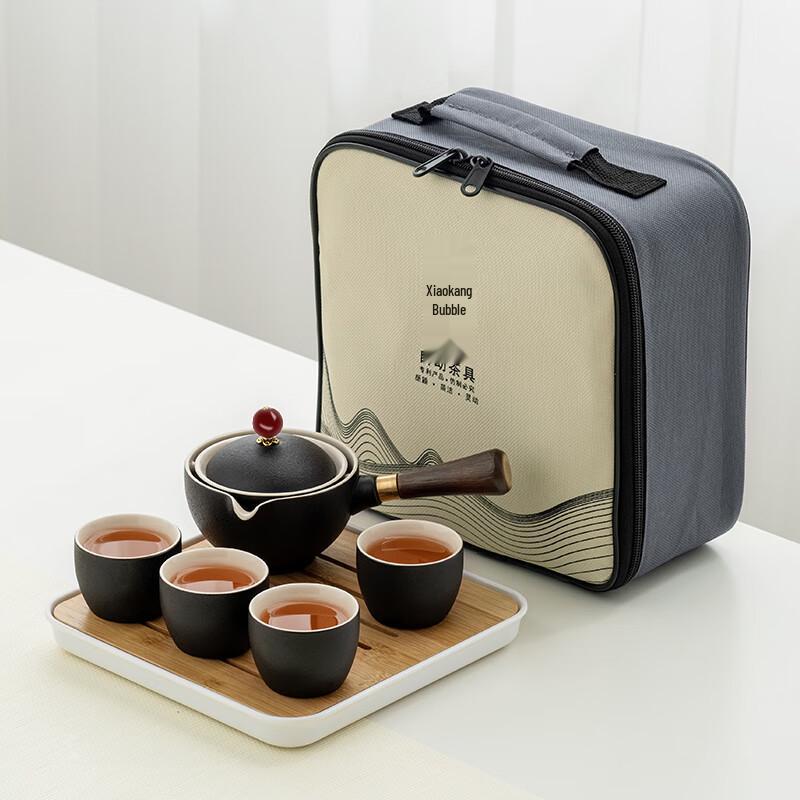 Elegant Black Rotating Tea Set
Elegant Black Rotating Tea Set