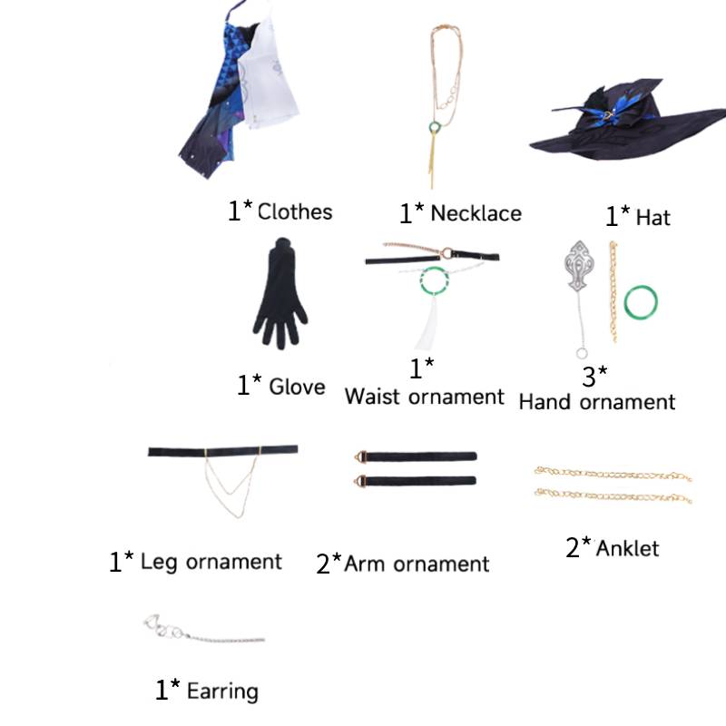 Костюм для косплея Хонкай: Звездный рейл Джейд Костюм для косплея Ролевой наряд Шляпа Игра Полиэстер XS
Костюм для косплея Хонкай: Звездный рейл Джейд Костюм для косплея Ролевой наряд Шляпа Игра Полиэстер XS