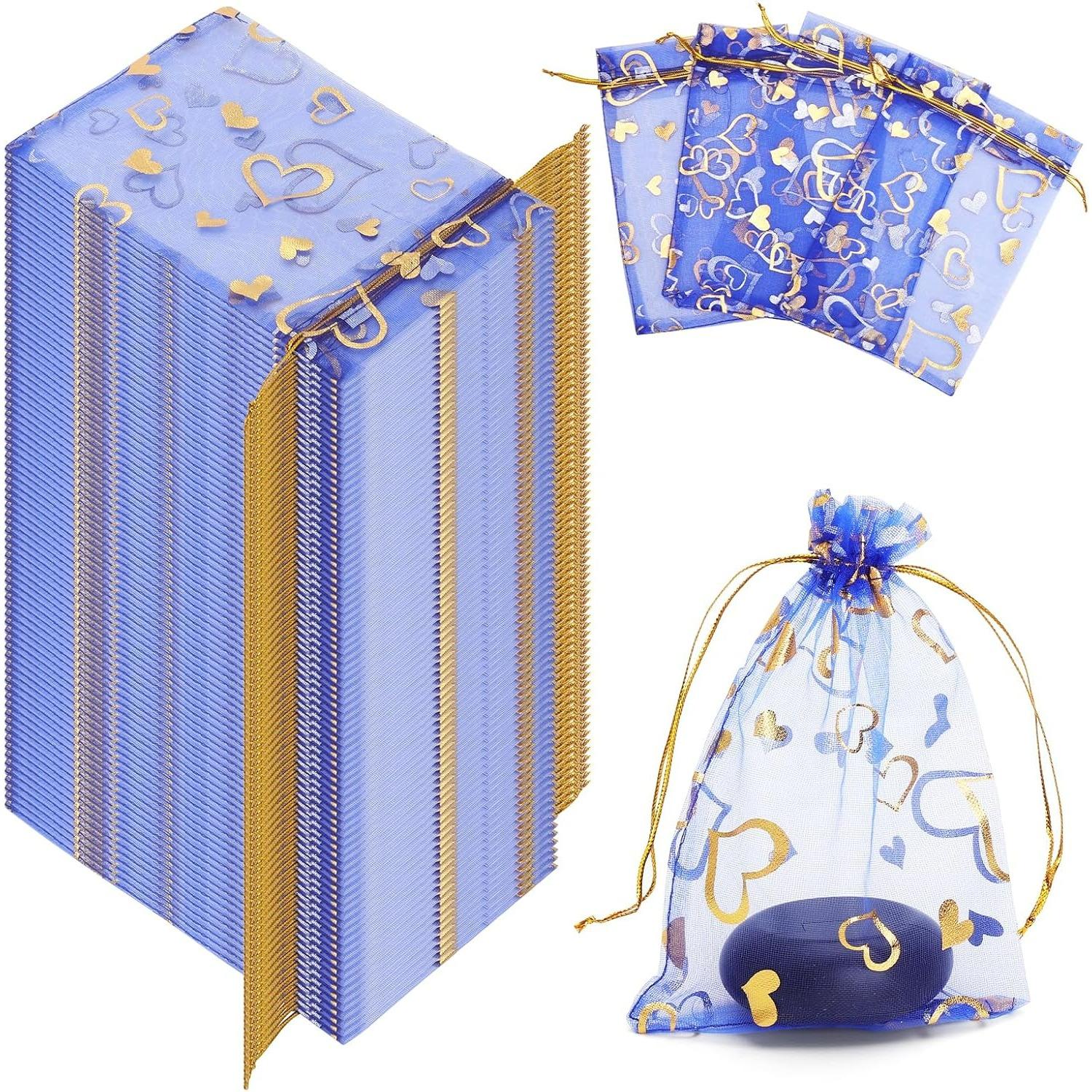 100 Pcs Blue Heart Organza Bags Small Wedding Gift Bags Drawstring Candy Bags Organza Gift Bags Party Birthday Decoration 16 W100
100 Pcs Blue Heart Organza Bags Small Wedding Gift Bags Drawstring Candy Bags Organza Gift Bags Party Birthday Decoration 16 W100