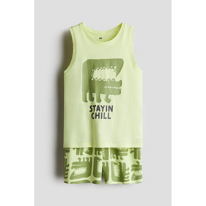 HM Children s Clothing Boys Suit 2-Piece 2025 Autumn New Arrival Western Style Printed Sleeveless Tank Top Shorts 1284750 Light green/Crocodile 120/64(6-7Y)
HM Children s Clothing Boys Suit 2-Piece 2025 Autumn New Arrival Western Style Printed Sleeveless Tank Top Shorts 1284750 Light green/Crocodile 120/64(6-7Y)