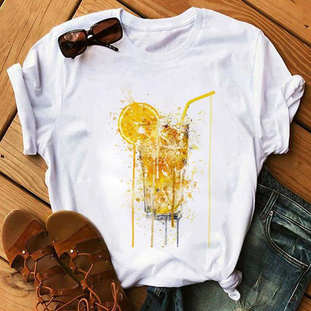 Women T Shirt Fashion Tops Colorful Wine Glass Print T-Shirt Female Casual Short Sleeve Tee 90S Ladies Tee Shirt Graphic T-Shirt S білий
Women T Shirt Fashion Tops Colorful Wine Glass Print T-Shirt Female Casual Short Sleeve Tee 90S Ladies Tee Shirt Graphic T-Shirt S білий