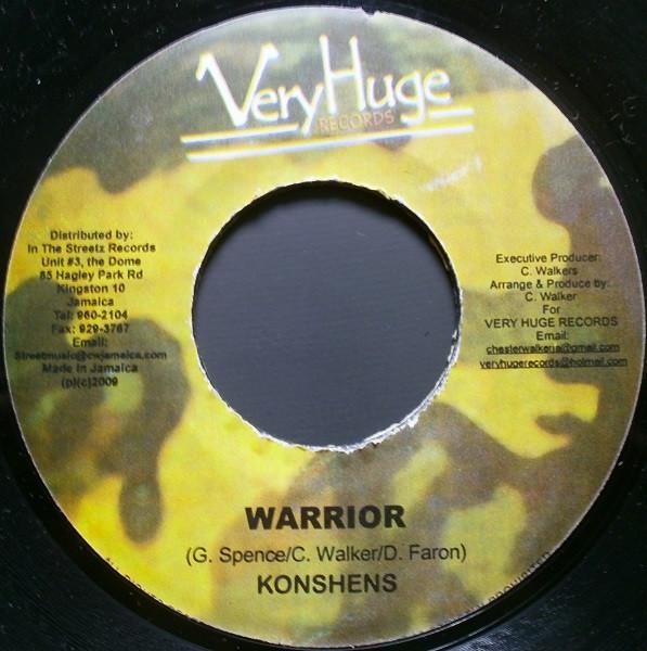 7inch Record KONSHENS - Warrior NONE Very Huge Recor 2009 Jamaica Reggae, Ska & Dub Used
7inch Record KONSHENS - Warrior NONE Very Huge Recor 2009 Jamaica Reggae, Ska & Dub Used